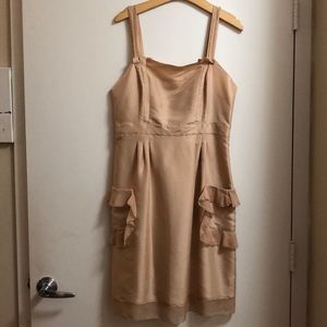 DVF Champagne Silk Dress
